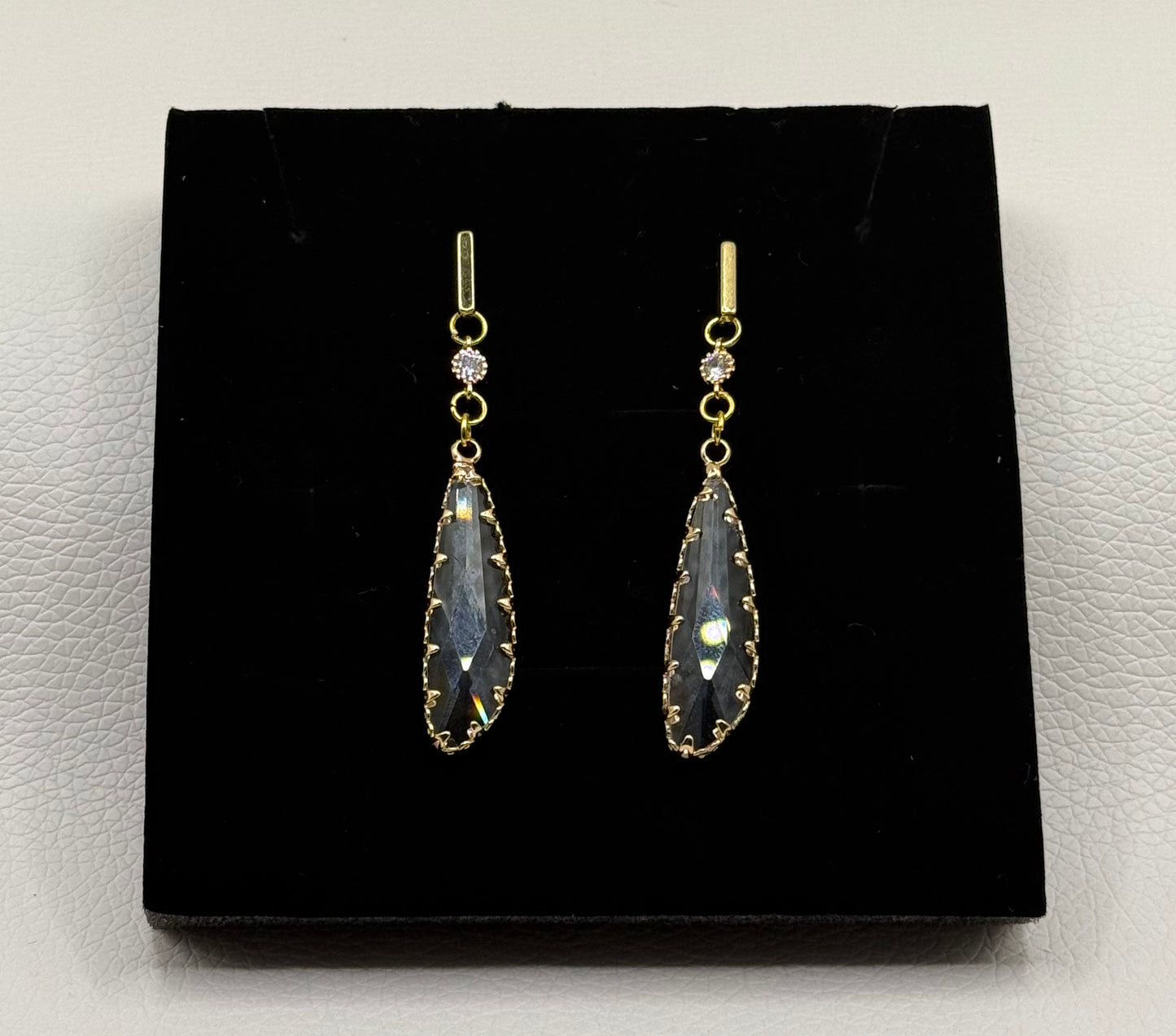 Golden Twilight Drop Earrings