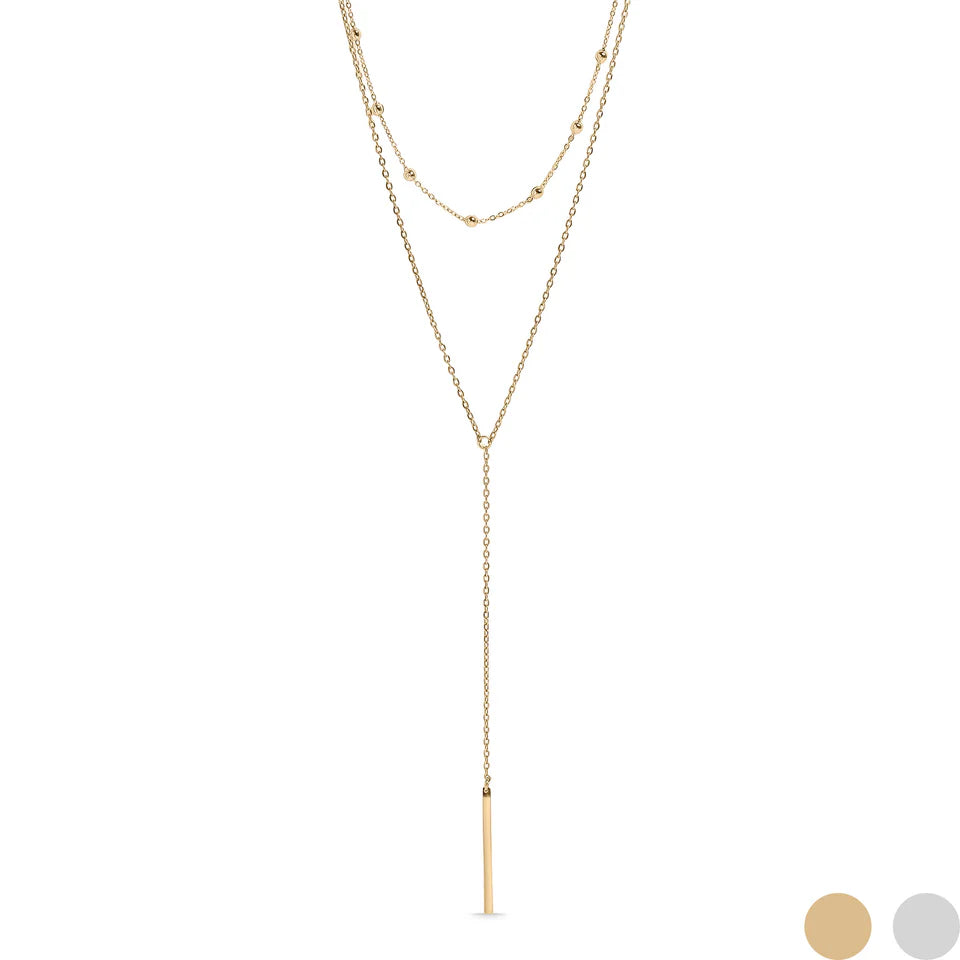 Lariat Necklace Drop Bar