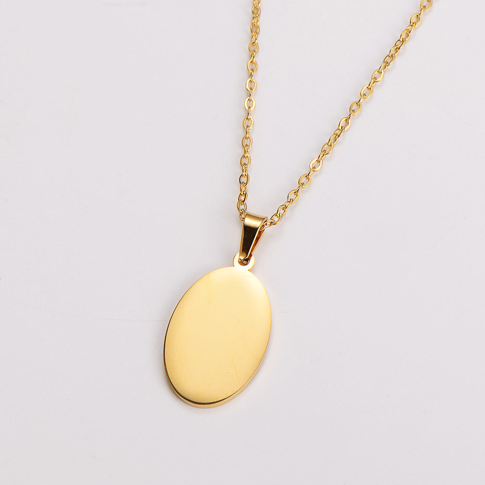 Engravable Pendant Necklace