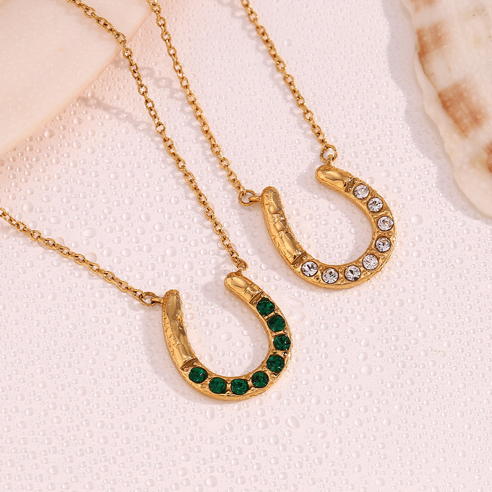 Lucky U Horseshoe Necklace