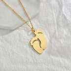 Baby Feet Engravable Necklace