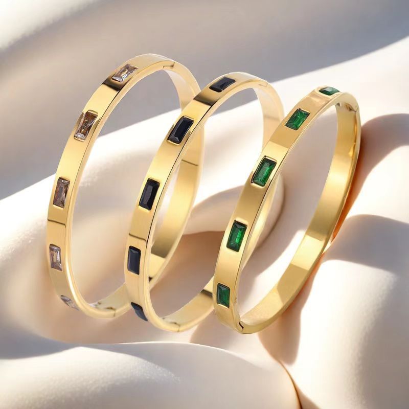 Baguette CZ Stackable Bangle