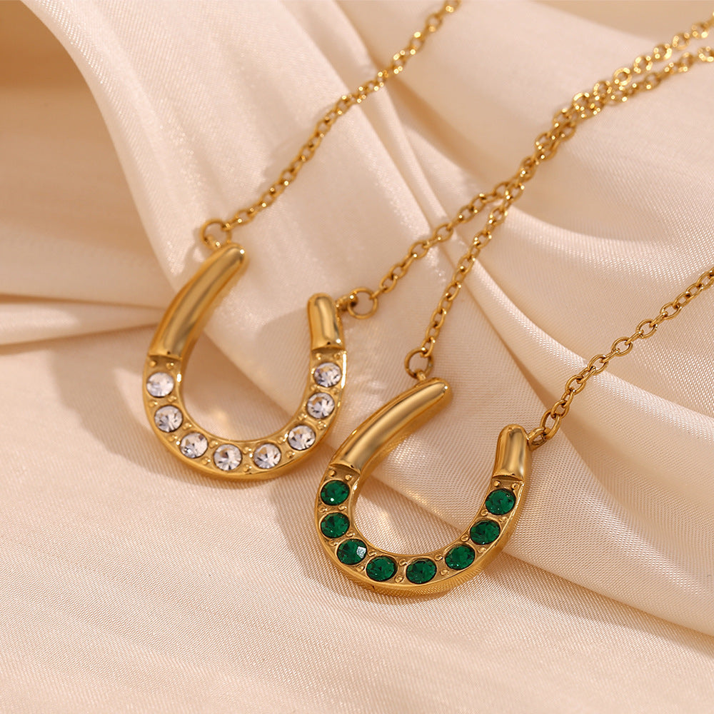 Lucky U Horseshoe Necklace