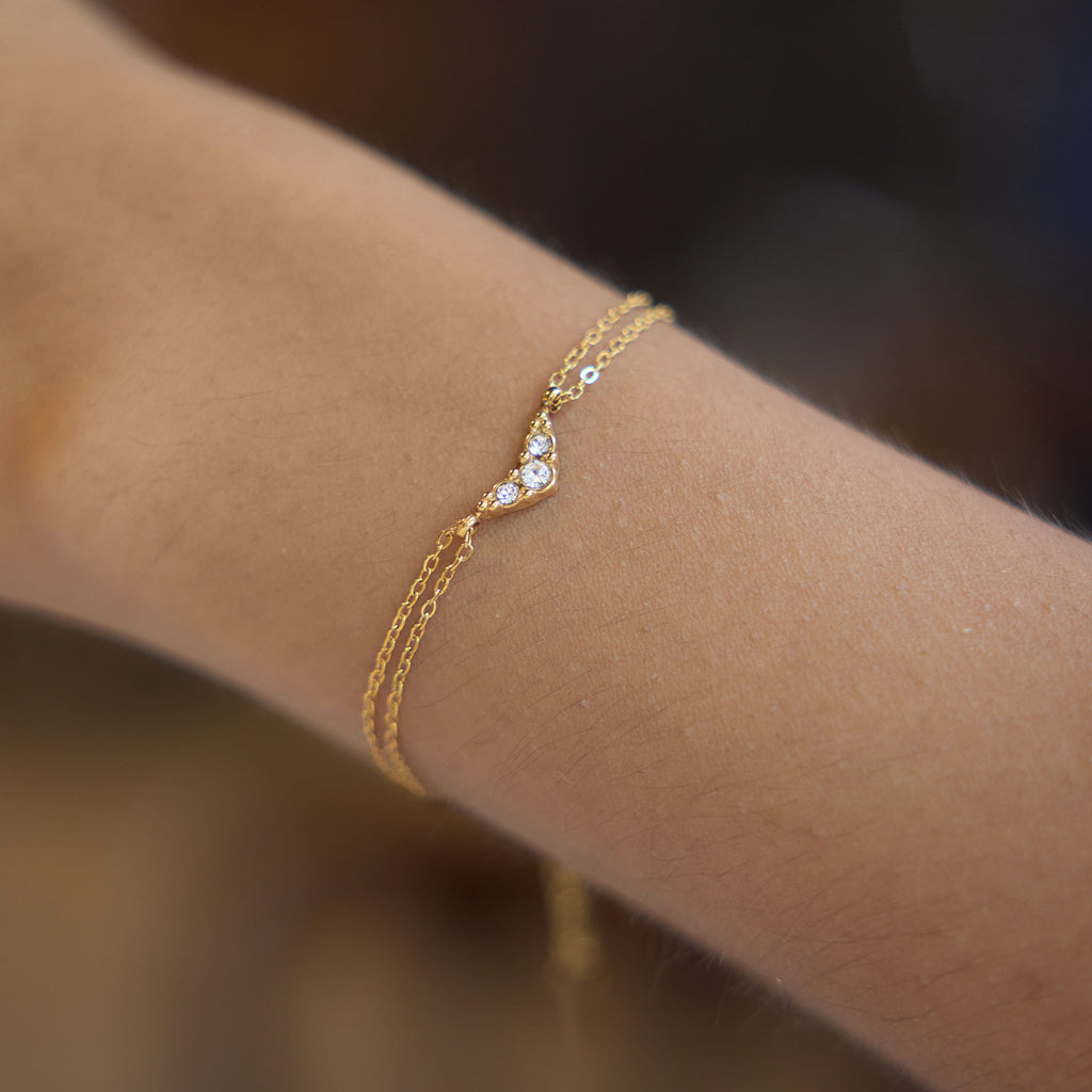 Double Layer Charm Bracelet