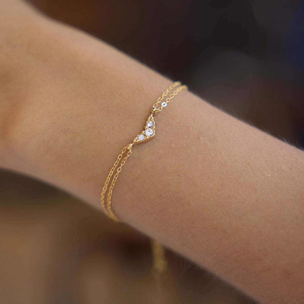 Double Layer Charm Bracelet