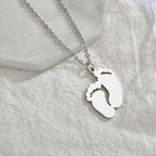 Baby Feet Engravable Necklace