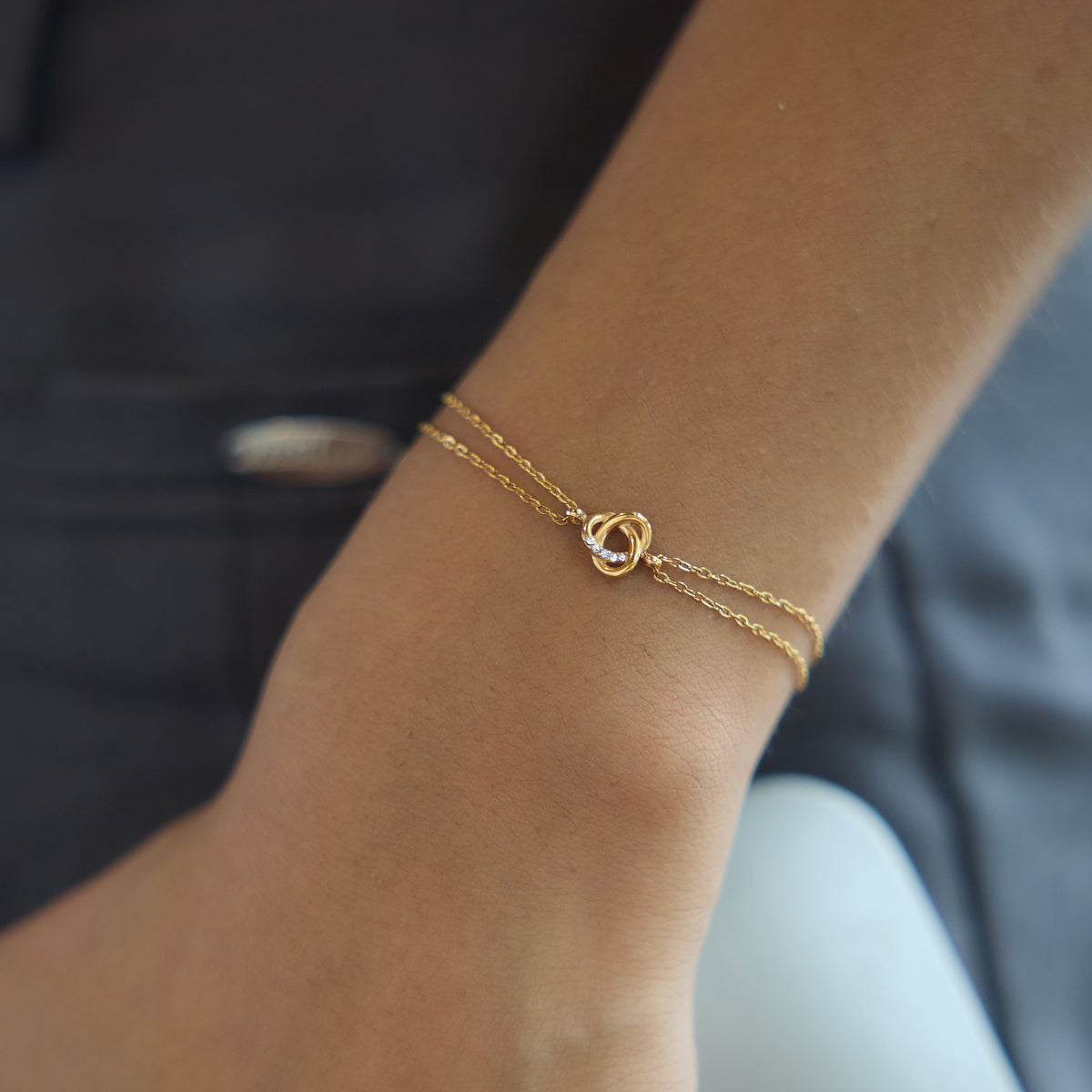 Double Layer Charm Bracelet