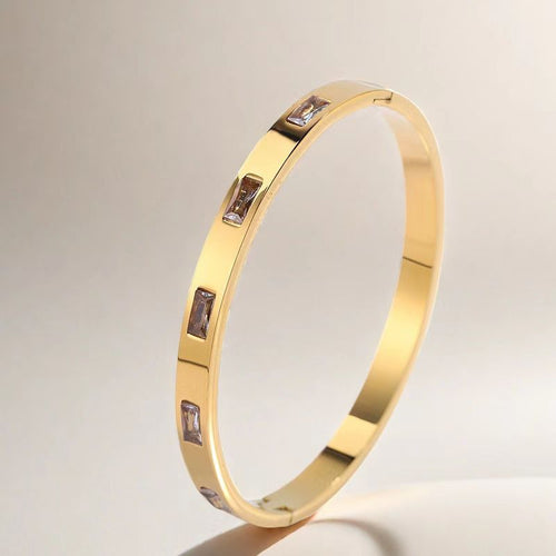Baguette CZ Stackable Bangle