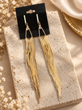 Crystal Drop Tassel Earrings