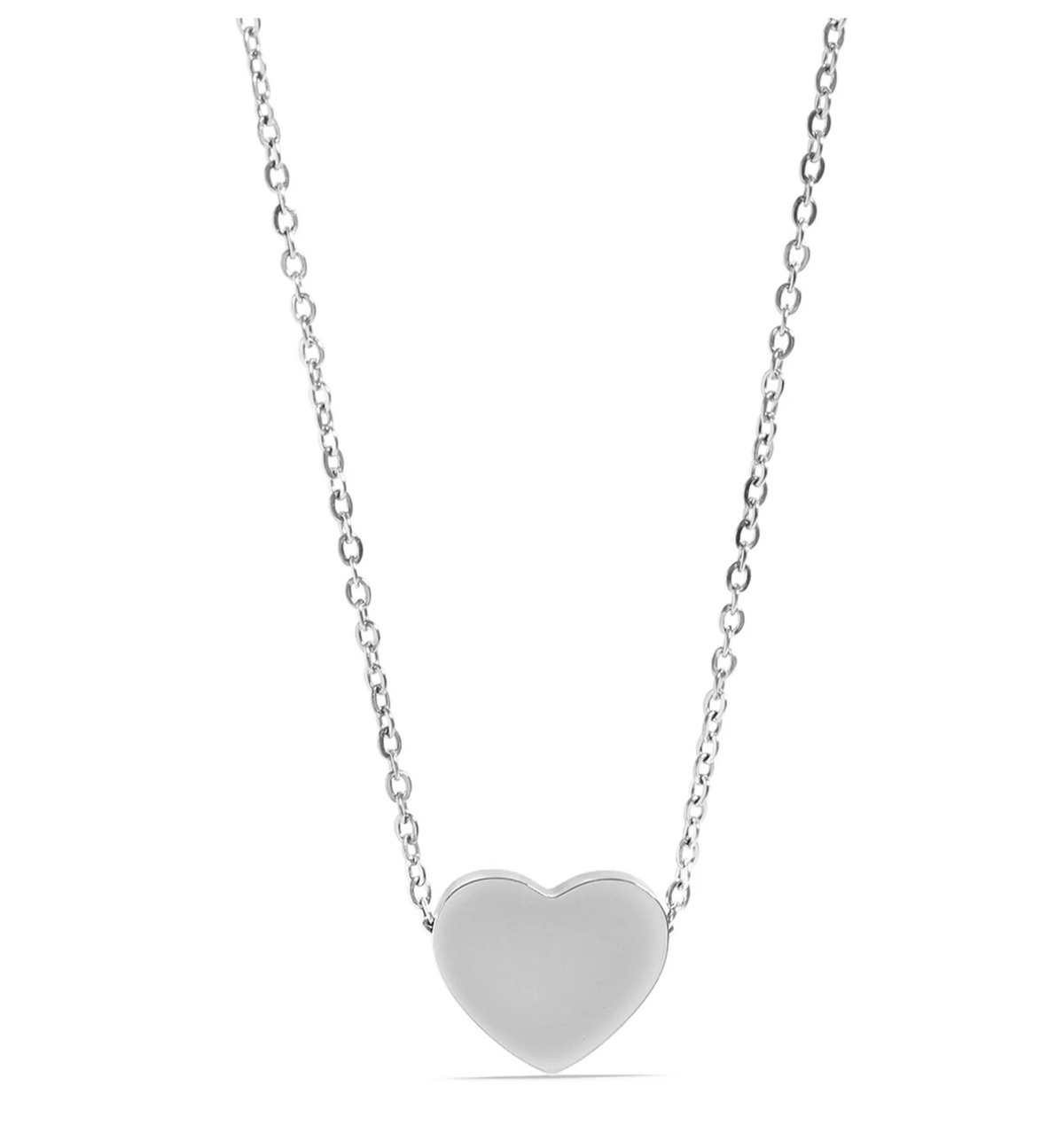 Heart Pendant Stainless Steel Necklace
