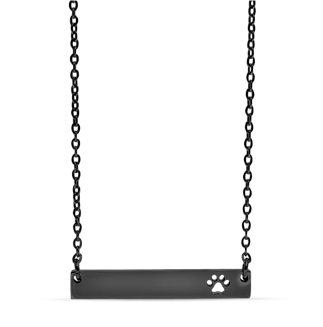 Paw Print Bar Necklace