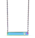 Paw Print Bar Necklace
