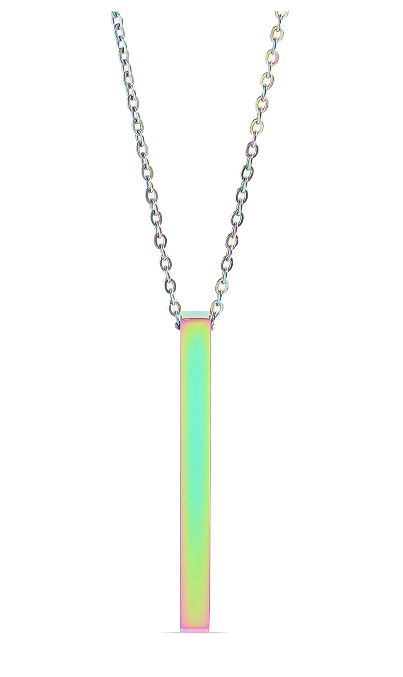 Drop Bar Stainless Steel Necklace