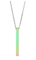 Drop Bar Stainless Steel Necklace