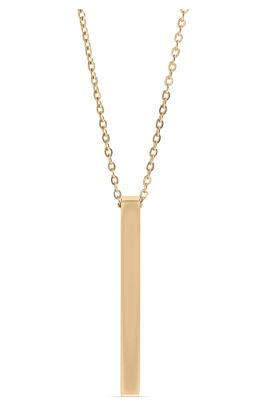 Drop Bar Stainless Steel Necklace