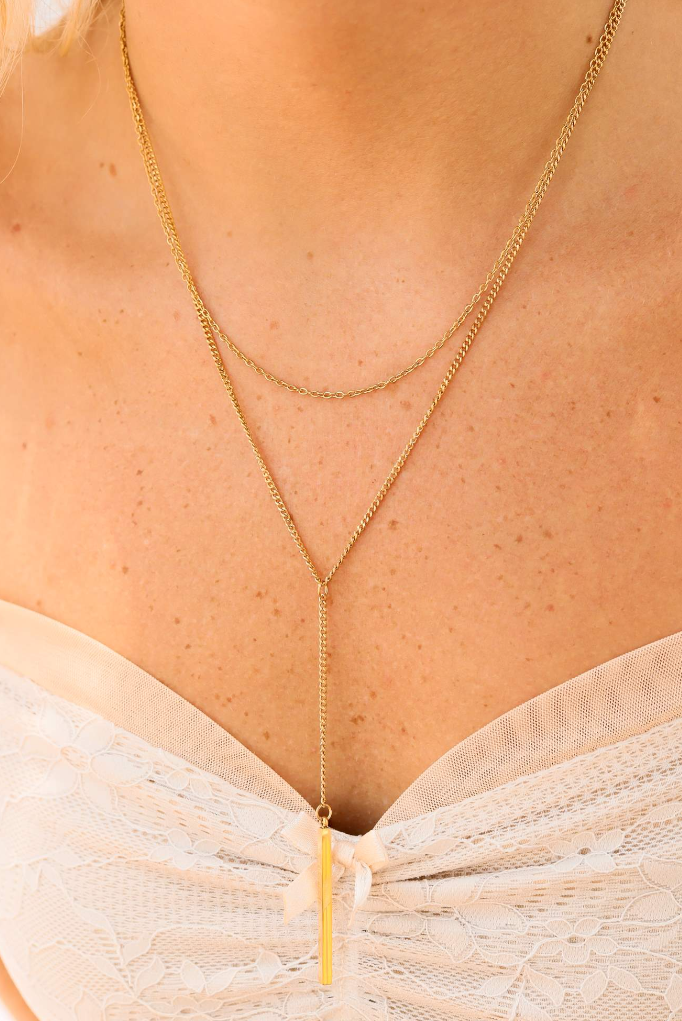 Lariat Layered Necklace